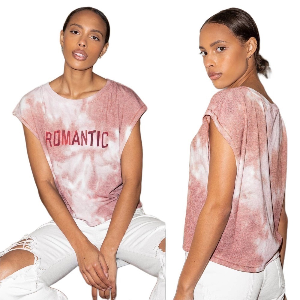 Free People We the Free Oversized Love Only Romantic Tie Dye Top Size Small